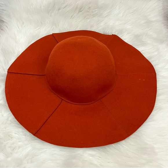 GAP Accessories - GAP Boho Burnt Orange 100% Wool Floppy Hat